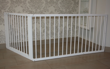 Schutzgitter Absperrgitter Türgitter Treppenschutzgitter V 244 cm weiß